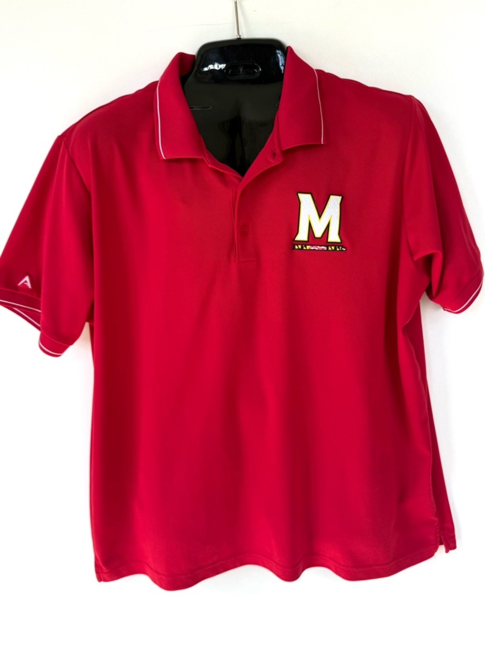Antigua Maryland Terrapins Red Polo Shirt 2XL NCAA UMD Athletic Collared Top